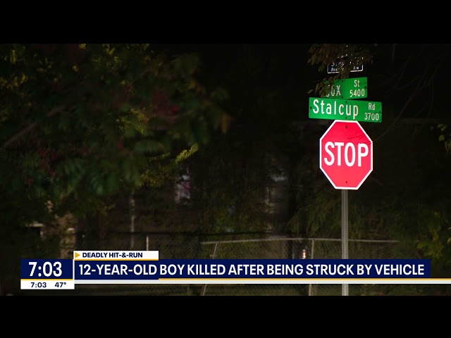 ⁣12-year-old boy hit and killed in Fort Worth