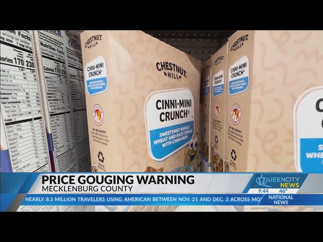 ⁣Price gouging warning in Mecklenburg County