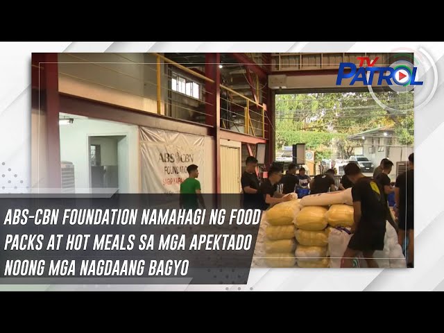 ⁣ABS-CBN Foundation namahagi ng food packs at hot meals sa mga apektado noong mga nagdaang bagyo