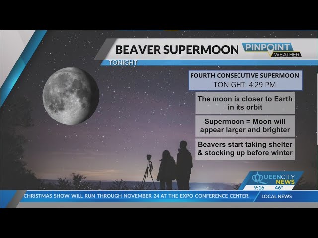 ⁣2024's last chance to catch glimpse of supermoon