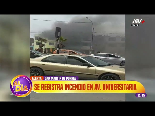 ⁣SMP: Se registra incendio en la avenida Universitaria