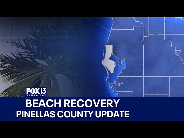 ⁣Pinellas County update on beach recovery