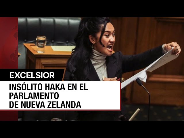 ⁣Bailan haka en pleno Parlamento de Nueva Zelanda contra proyecto de ley indígena