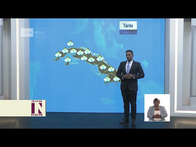 ⁣Pronóstico del Tiempo al Mediodía en Cuba: 15/11/2024