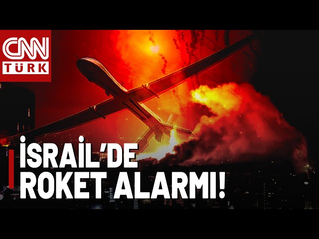 ⁣SON DAKİKA  İsrail'de Roket-Kamikaze İHA Alarmı! Tel Aviv'de Büyük Patlamalar!