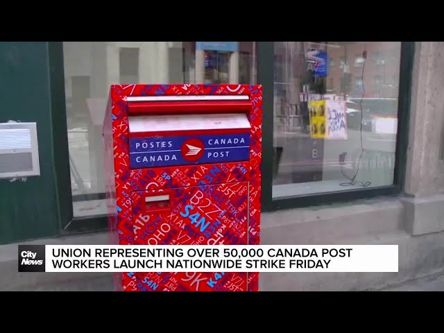 ⁣Canada Post workers on picket lines in Montreal amid nationwide strike