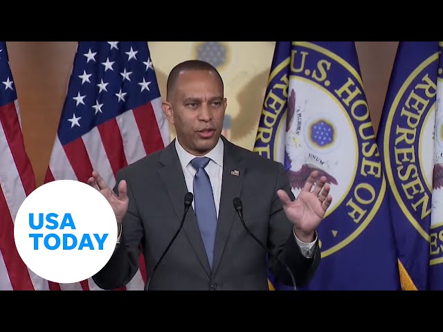 ⁣Hakeem Jeffries calls Trump cabinet nominations a 'distraction' | USA TODAY