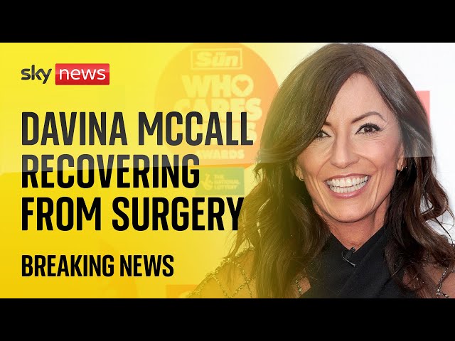 ⁣Davina McCall out of surgery after operation to remove rare brain tumour