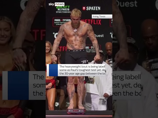 ⁣Jake Paul has received a slap across the face from veteran boxer Mike Tyson