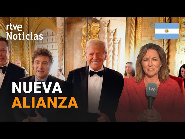 ⁣TRUMP: RECIBE a MILEI en un FORO de CONSERVADORES en su MANSIÓN de MAR-A-LAGO | RTVE