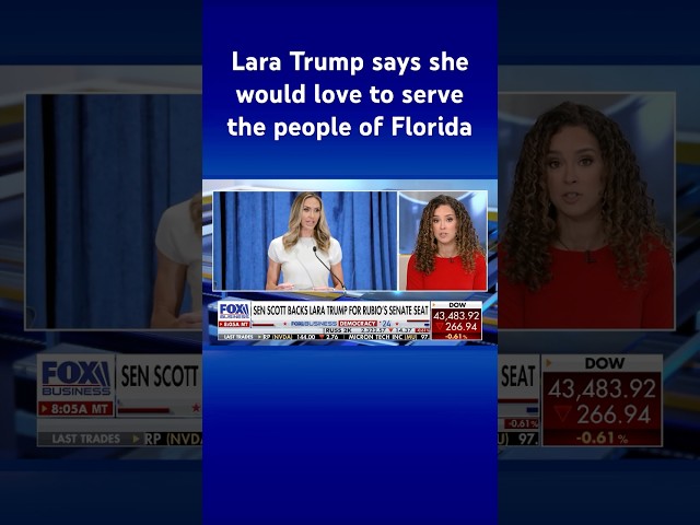 ⁣Sen. Rick Scott throws support behind Lara Trump to replace Rubio seat #shorts