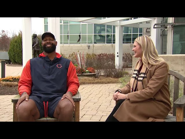 ⁣Cassie goes 1-on-1 with Marcedes Lewis