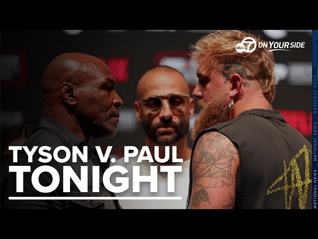 ⁣Tensions rise between Jake Paul and Mike Tyson ahead of major boxing match