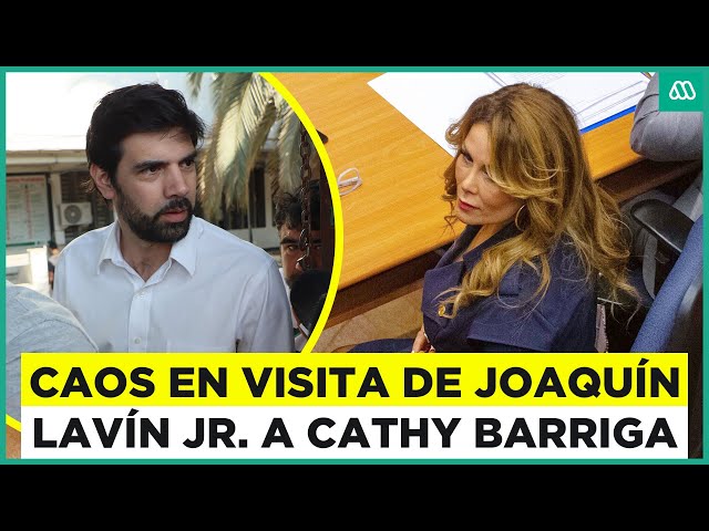 ⁣Le lanzaron agua: Así fue la llegada de Joaquín Lavín para ver a Cathy Barriga en la cárcel