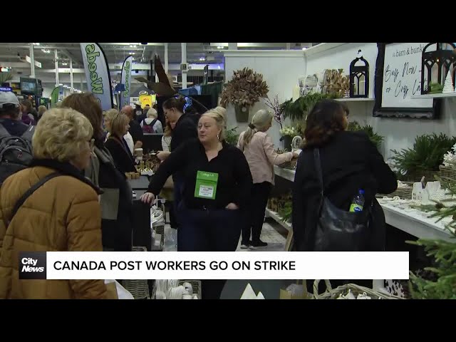 ⁣Mail and parcel deliveries have ground to a halt as Canada Post workers hit the picket lines