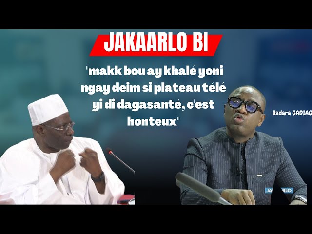 ⁣Badara GADIAGA  "makk bou ay khalé yoni ngay deim si plateau télé yi di dagasanté c'est ho