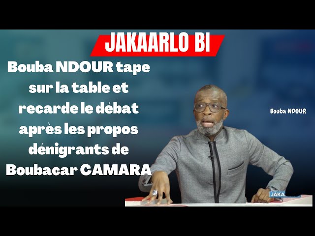 ⁣Bouba NDOUR tape sur la table et recarde le débat après les propos dénigrants de Boubacar CAMARA