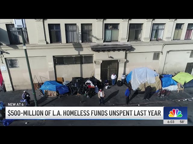 ⁣$500M of Los Angeles' homeless funds unspent last year