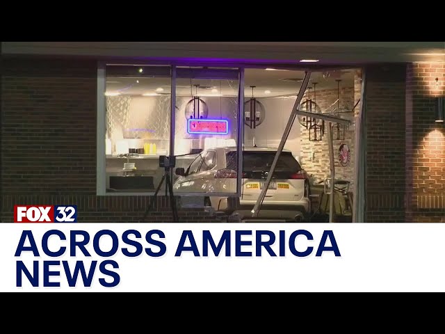 ⁣Across America: Teen learning to drive crashes into restaurant