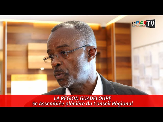 ⁣La région Guadeloupe : 5e Assemblée plénière du Conseil Régional