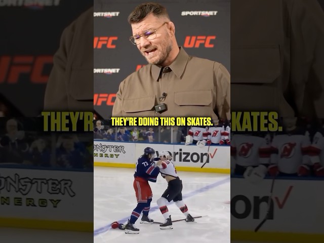 ⁣Michael Bisping Reacts To Rangers-Devils Line Brawl 