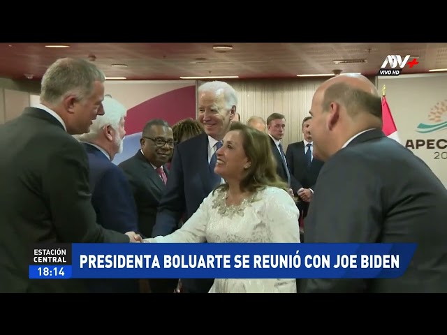 ⁣Presidenta Dina Boluarte se reunió con mandatario estadounidense Joe Biden