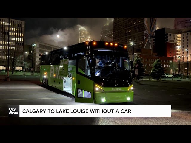 ⁣Calgary to Lake Louise without a car