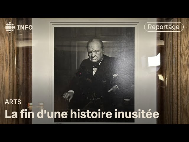 ⁣Le portrait de Winston Churchill officiellement de retour à Ottawa