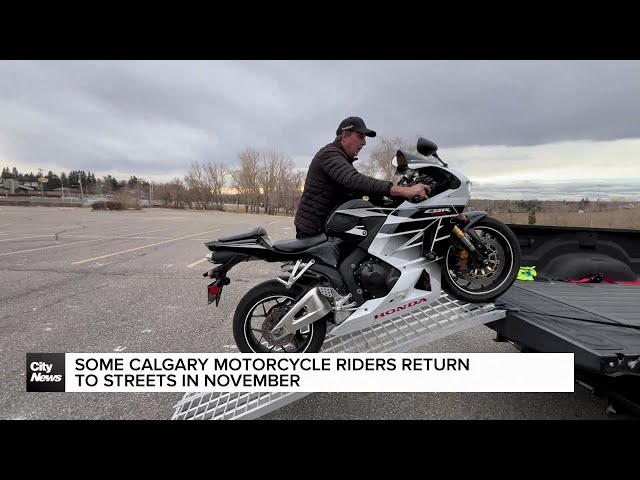 ⁣Some Calgary motorcycle riders return to streets in November