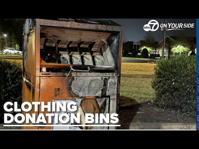 ⁣Clothing donation bins repeatedly set on fire in Little Rock