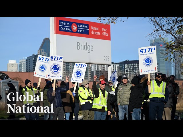 ⁣Global National: Nov. 15, 2024 | Canada Post strike could mean a difficult holiday season ahead