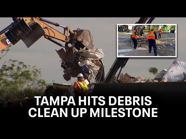 Tampa reaches hurricane cleanup milestones