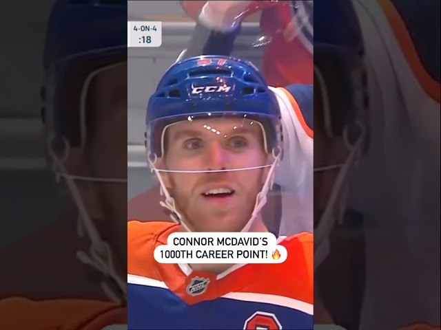 ⁣Connor McDavid Joins The 1000 Point Club 