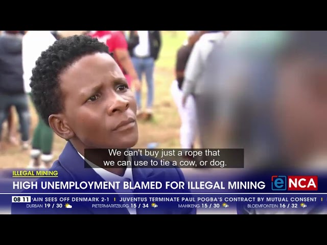 ⁣High unemployment blamed for illegal mining