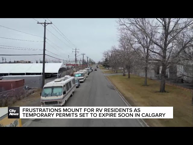 ⁣Frustrations mount for RV residents as temporary permits set to expire soon in Calgary