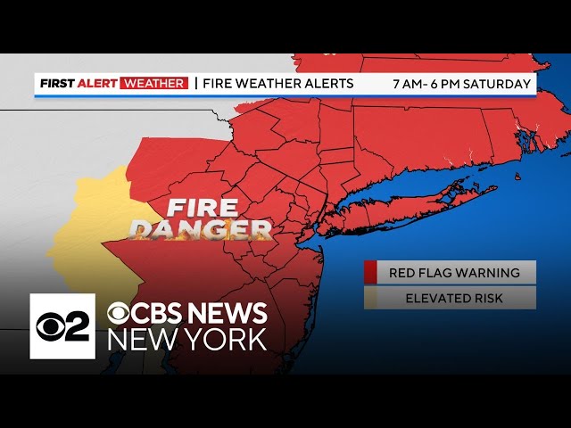 ⁣First Alert Forecast: Red Flag Warning across region Saturday - 11/15/24