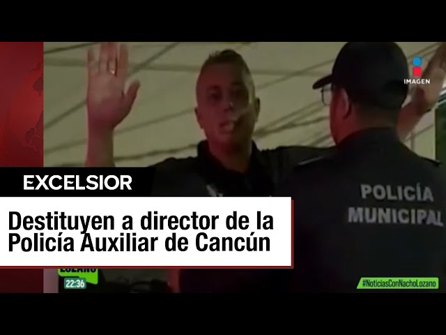 ⁣“Te voy a matar”: jefe policial de Cancún amenaza ebrio a reportero