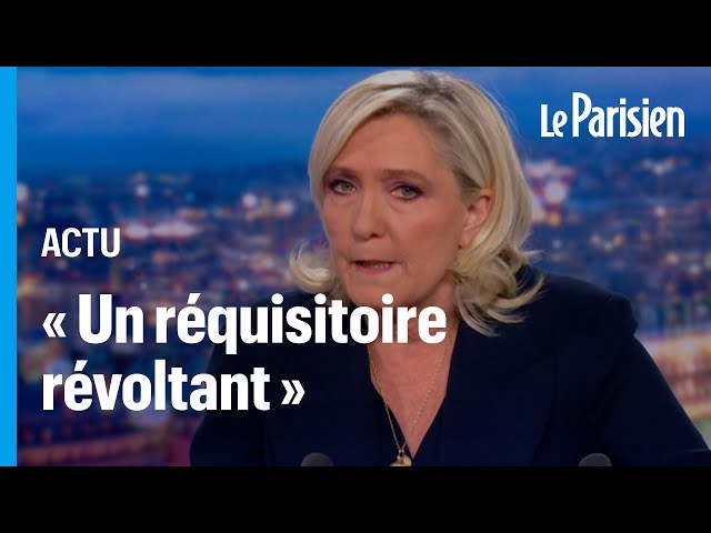 ⁣« C’est ma mort politique qui est réclamée » : dénonce Marine Le Pen sur TF1