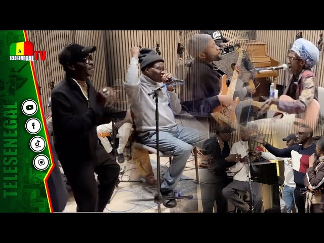 ⁣Incroyable répétition… Cheikh Lô, Omar Pène, Souleymane Faye  - Moment inédit à Montréal