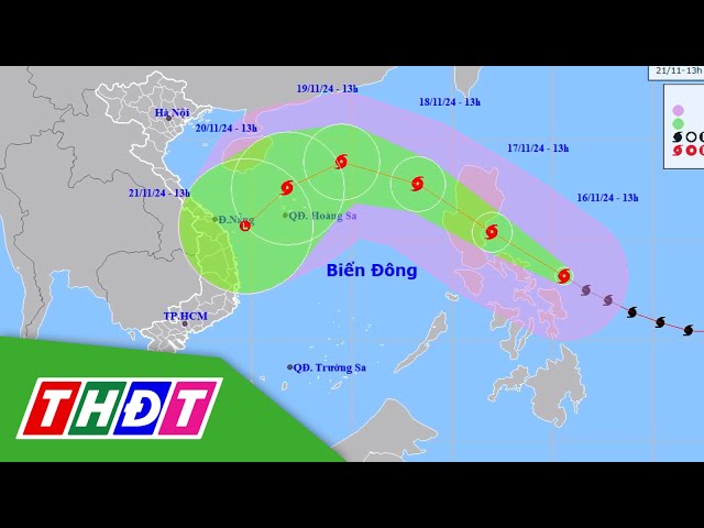 ⁣Siêu bão Man-yi có sức gió mạnh nhất gần 200km/h | THDT