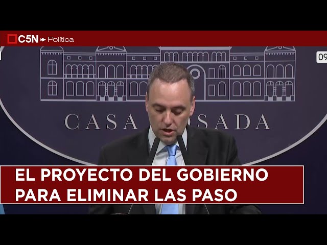 ⁣El PROYECTO DE LEY del GOBIERNO para ELIMINAR las PASO