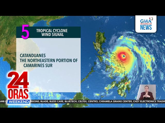 ⁣Super Typhoon Pepito, patuloy pang lumalakas; ilang lugar itinaas na sa... | 24 Oras Weekend