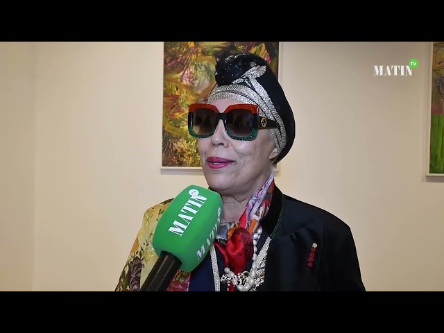 ⁣Rabat : Vernissage de l'exposition "Poésie et peinture" de Loubaba Laalej