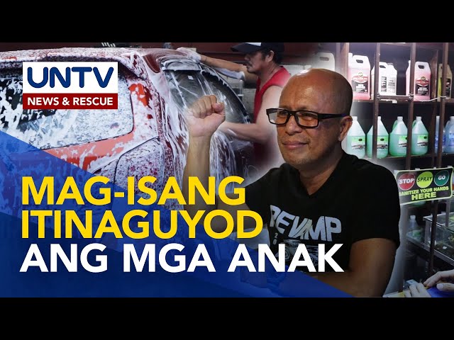 ⁣Ama, mag-isang itinaguyod ang mga anak sa pamamagitan ng car wash business | Laban Lang