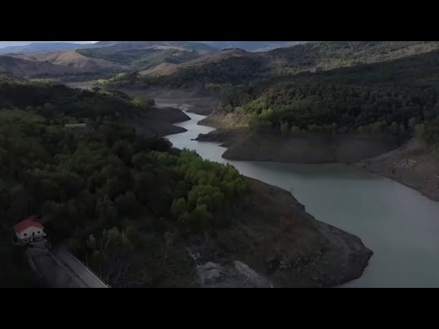 ⁣Sicily faces worsening water crisis as crucial dam shrinks