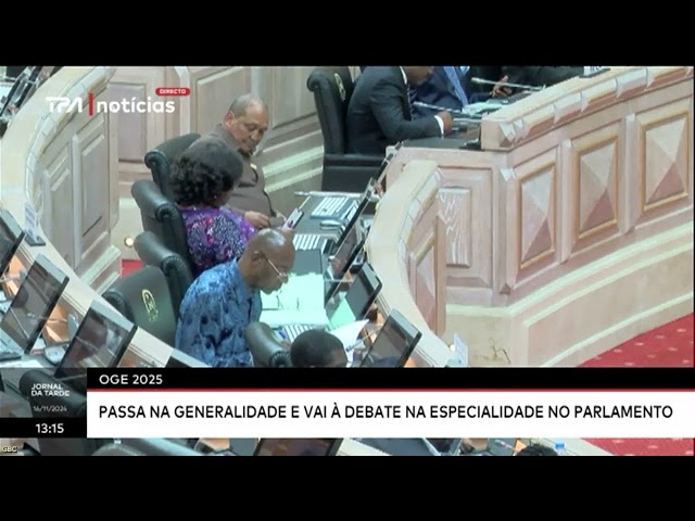 ⁣OGE 2025 passa na generalidade e vai à debate na especialidade no Parlamento