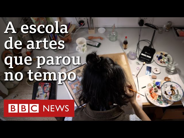 ⁣A escola em Londres que faz tinta com insetos e pincel com pelos de esquilo