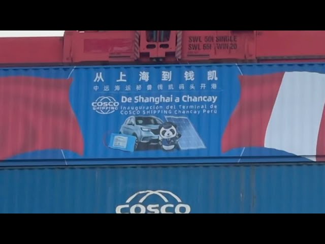 ⁣Chinese EVs in the spotlight on Chancay Port's first cargo docks