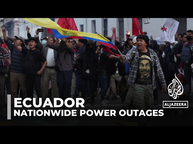 ⁣Ecuador power cuts: Protests against constant blackouts