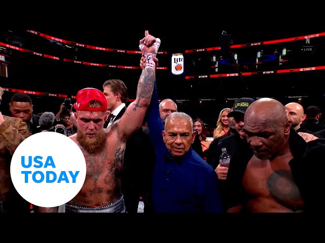 ⁣'This man is an icon': Jake Paul pays Mike Tyson respect after fight | USA TODAY